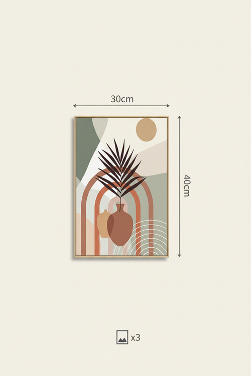 Canvas art dimension diagram