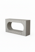 Grey console table hero on white