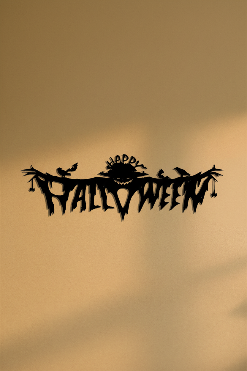 Dark metal Gothic Halloween iron wall art