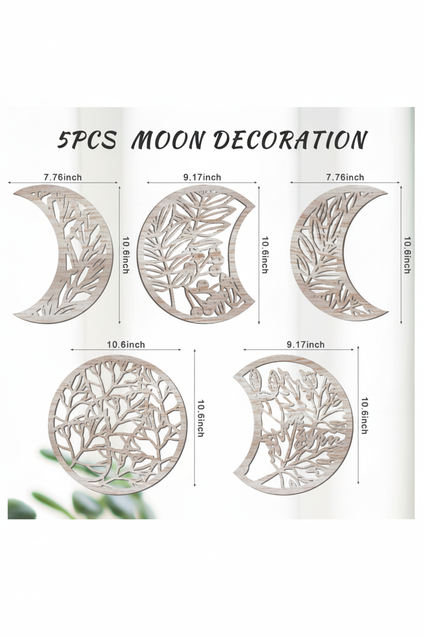 Moon phase wall decor product details, supplier image converted to portrait