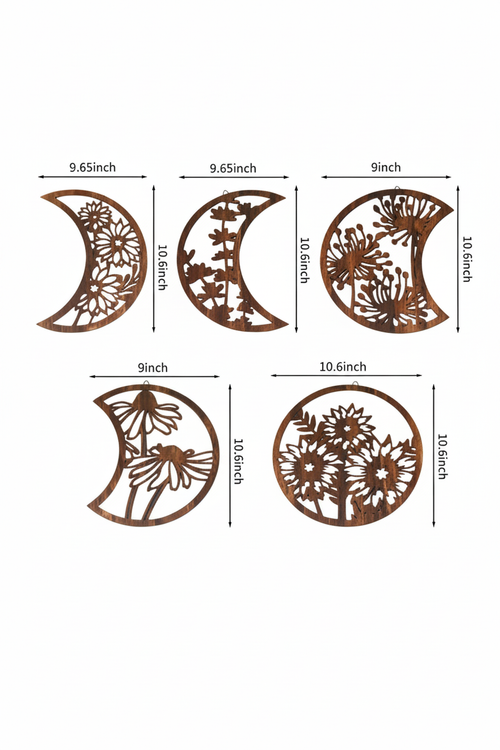 Celestial Moon Phase Wall Hanging [5 piece] - Specs