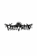 Gothic Halloween iron wall art on a white background