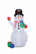 Inflatable Christmas snowman hero on white