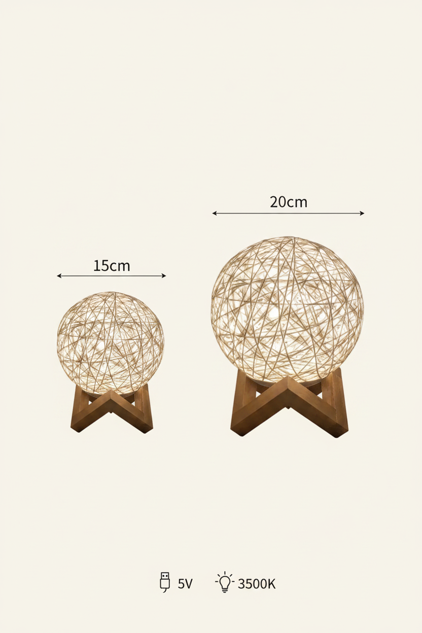 Lamp size comparison diagram