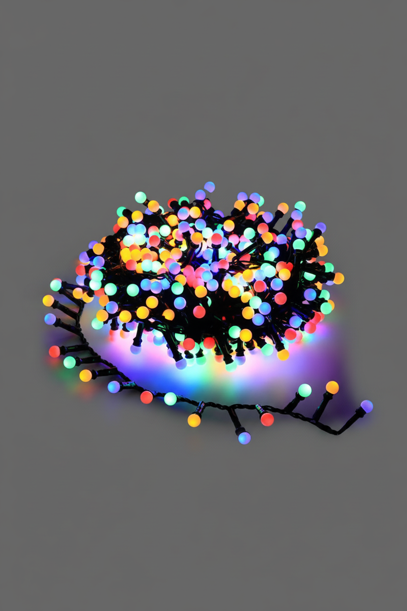 Multicolour round ball string light