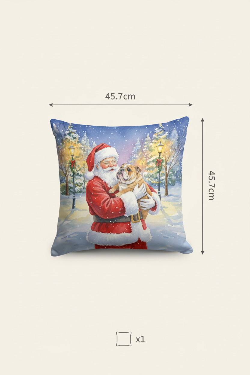 Pillow dimension diagram, 45.7 cm square