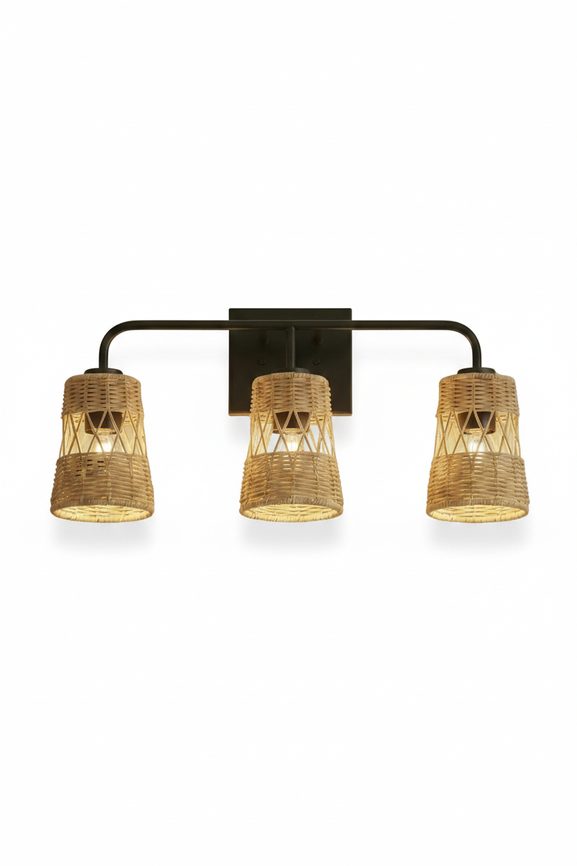 Rattan sconce hero, smaller in frame