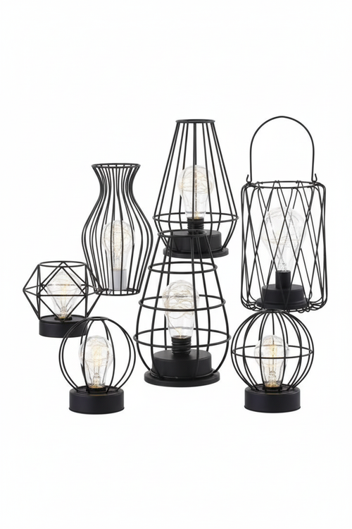 Minimalist Hollow Table Lamp – Modern Ambient Light - Overview