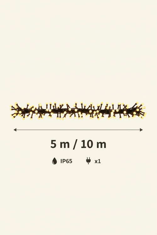 Christmas Outdoor LED String Lights – 5M/10M Round Ball - Specs