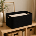 Woven Cotton Rope Storage Basket